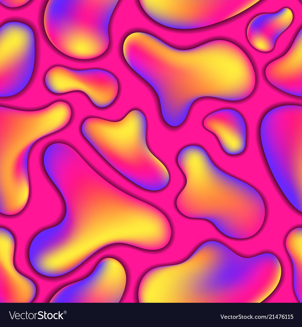 Pink and violet gradient shapes seamless pattern