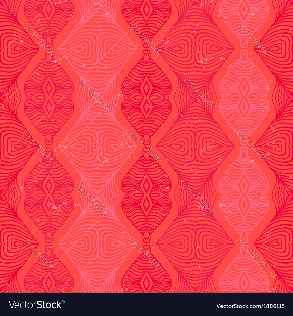 Retro pattern with linear shapes in vintage style vector image Retro pattern with linear shapes in vintage style
