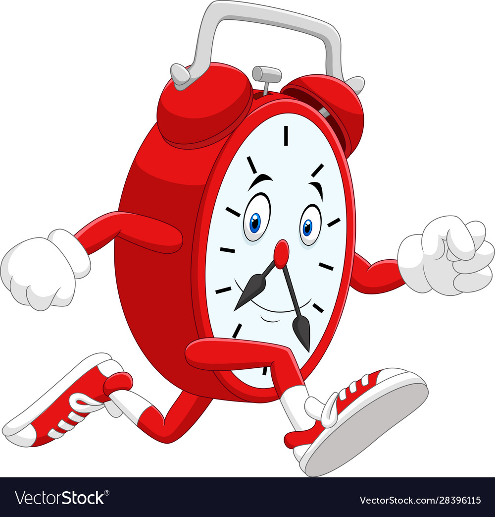 Running Clock Character