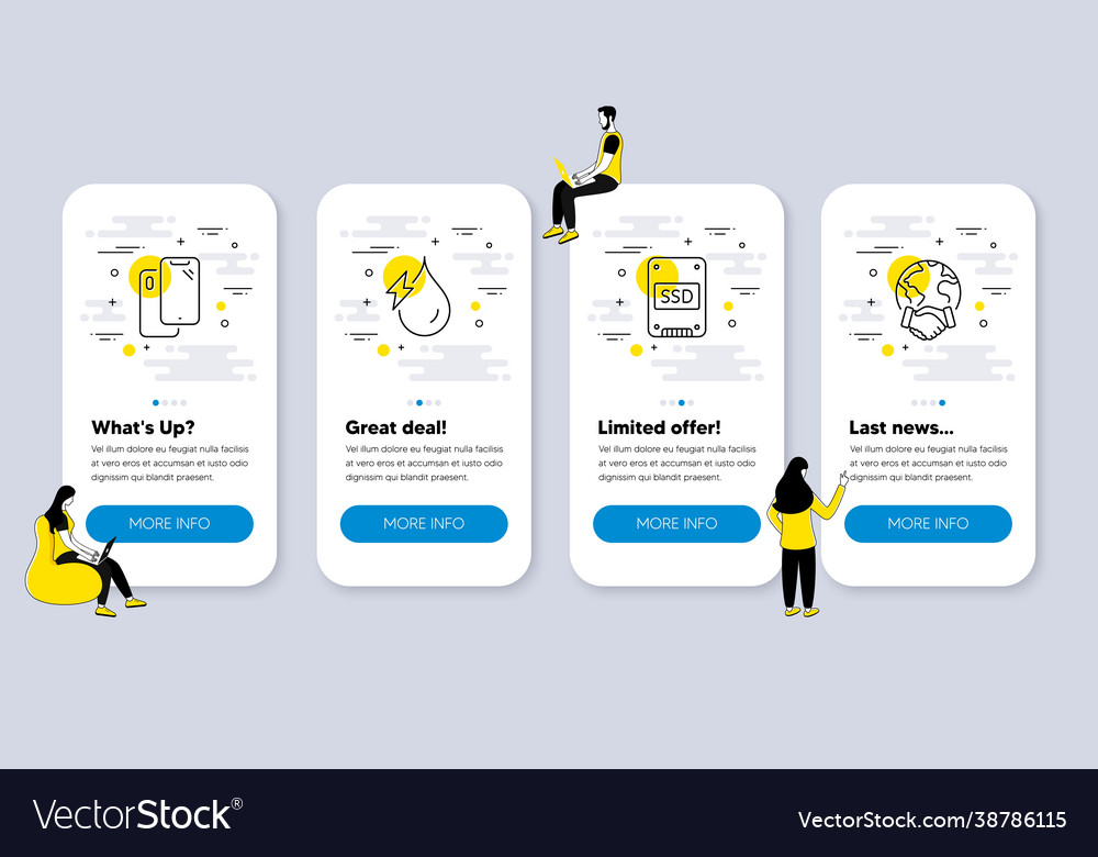 Set technology icons related