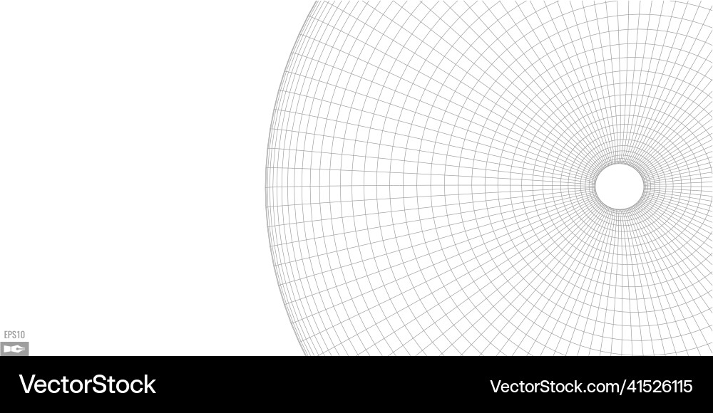 Wireframe landscape on white background abstract Vector Image