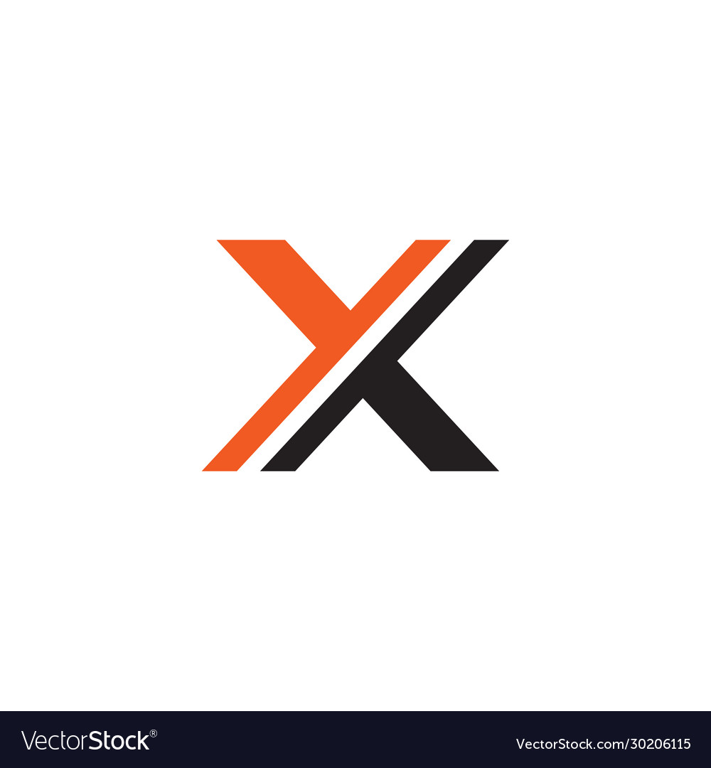 X letter initial icon logo design template Vector Image