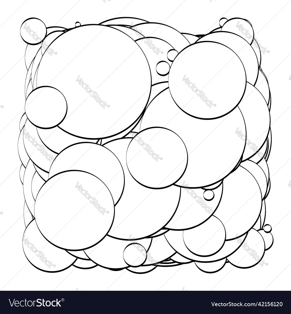 Abstract overlapping circles pattern