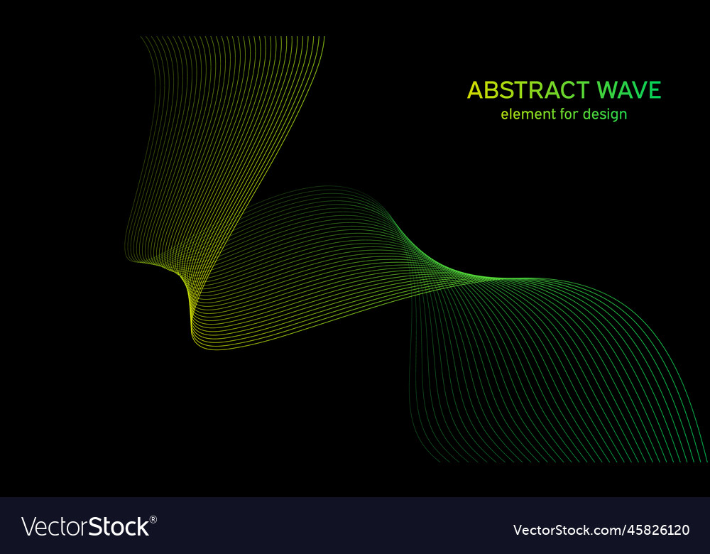 Abstract wave element for design digital vector image Abstract wave element for design digital