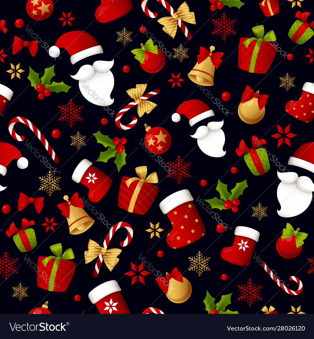 Christmas Seamless Pattern - Festive Decoration