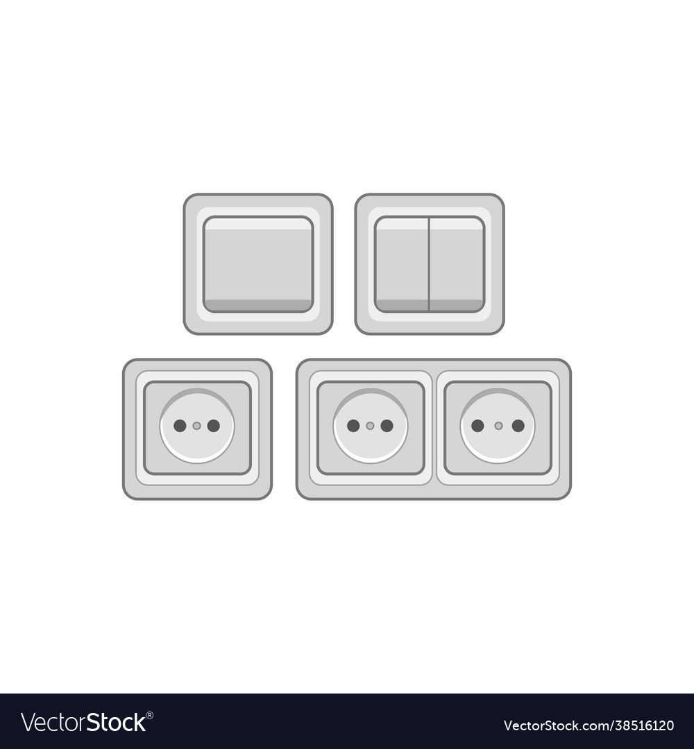 Electrical Socket and Switch Icons