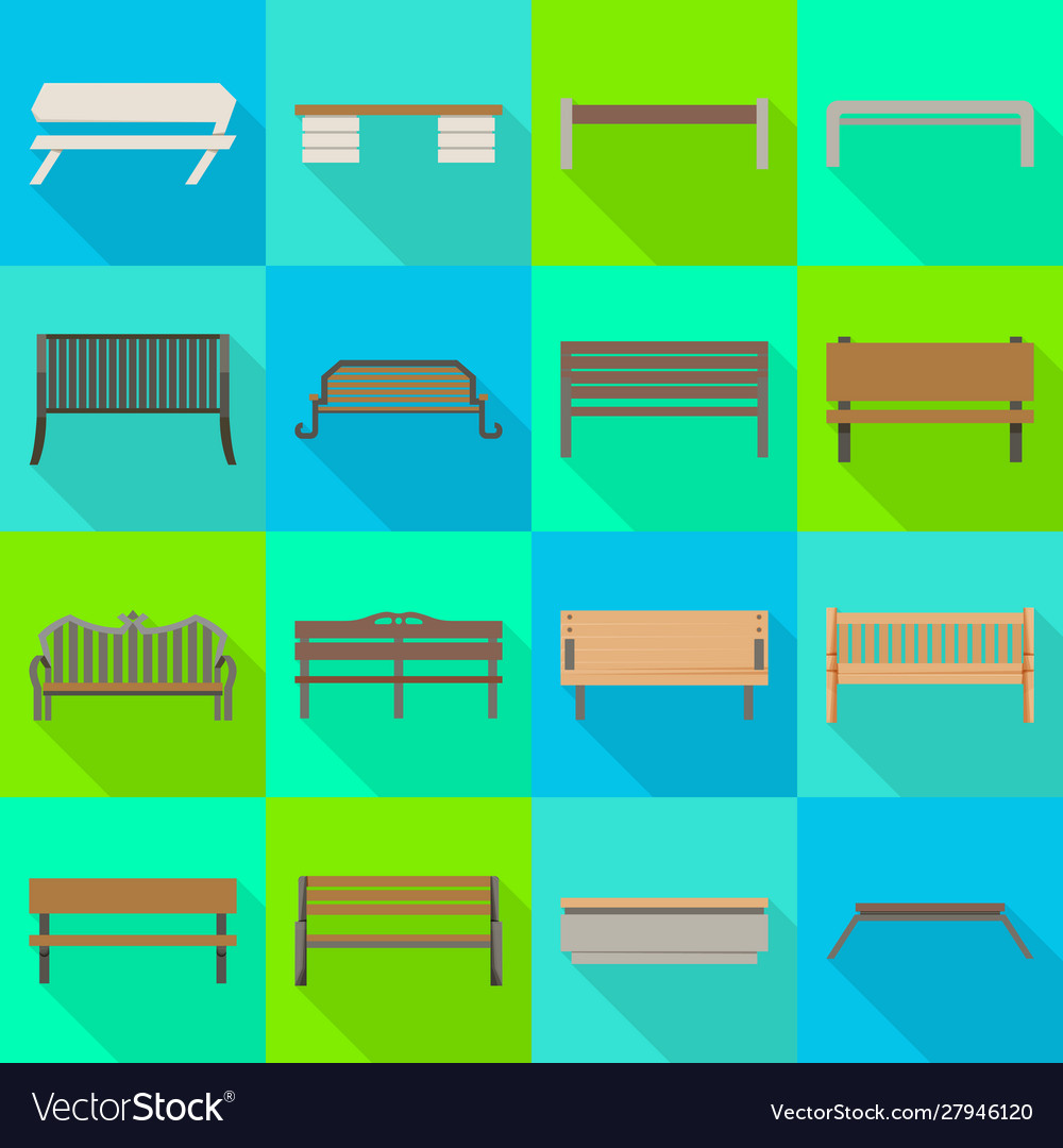 Isolated object seat and architecture logo set Vector Image Isolated object seat and architecture logo set