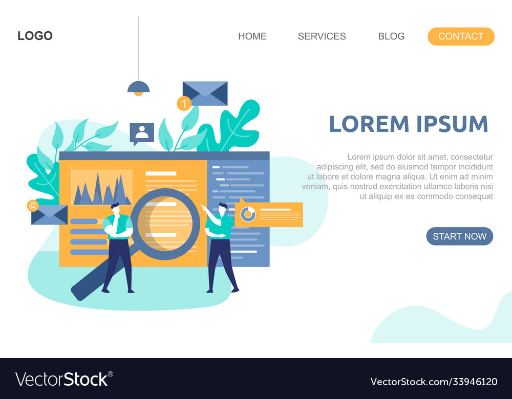 People build website design web page project vector image People build website design web page project