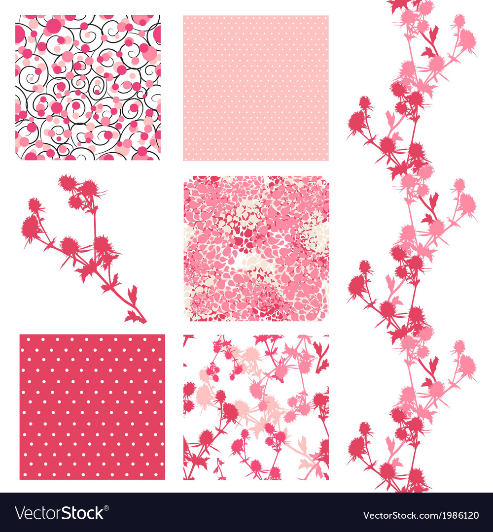 Seamless patterns set