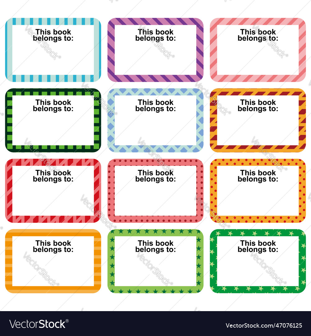 12 template of a set colorful lab vector image 12 template of a set colorful lab