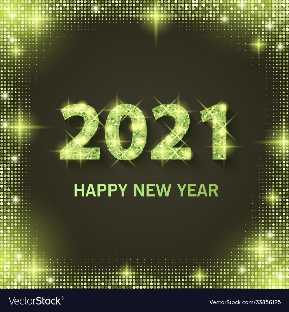 2021 happy new year greeting banner