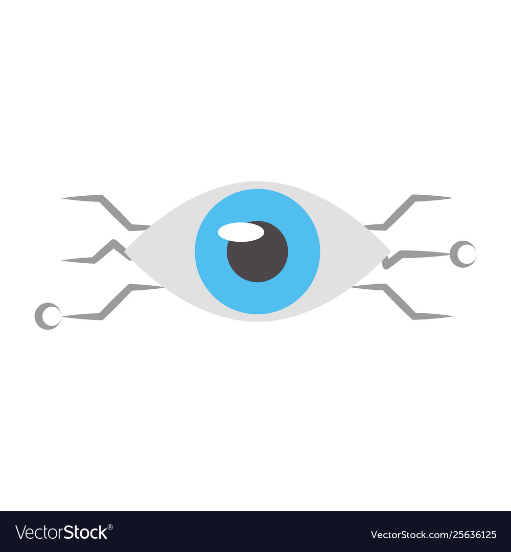 Bionic eye technology symbol