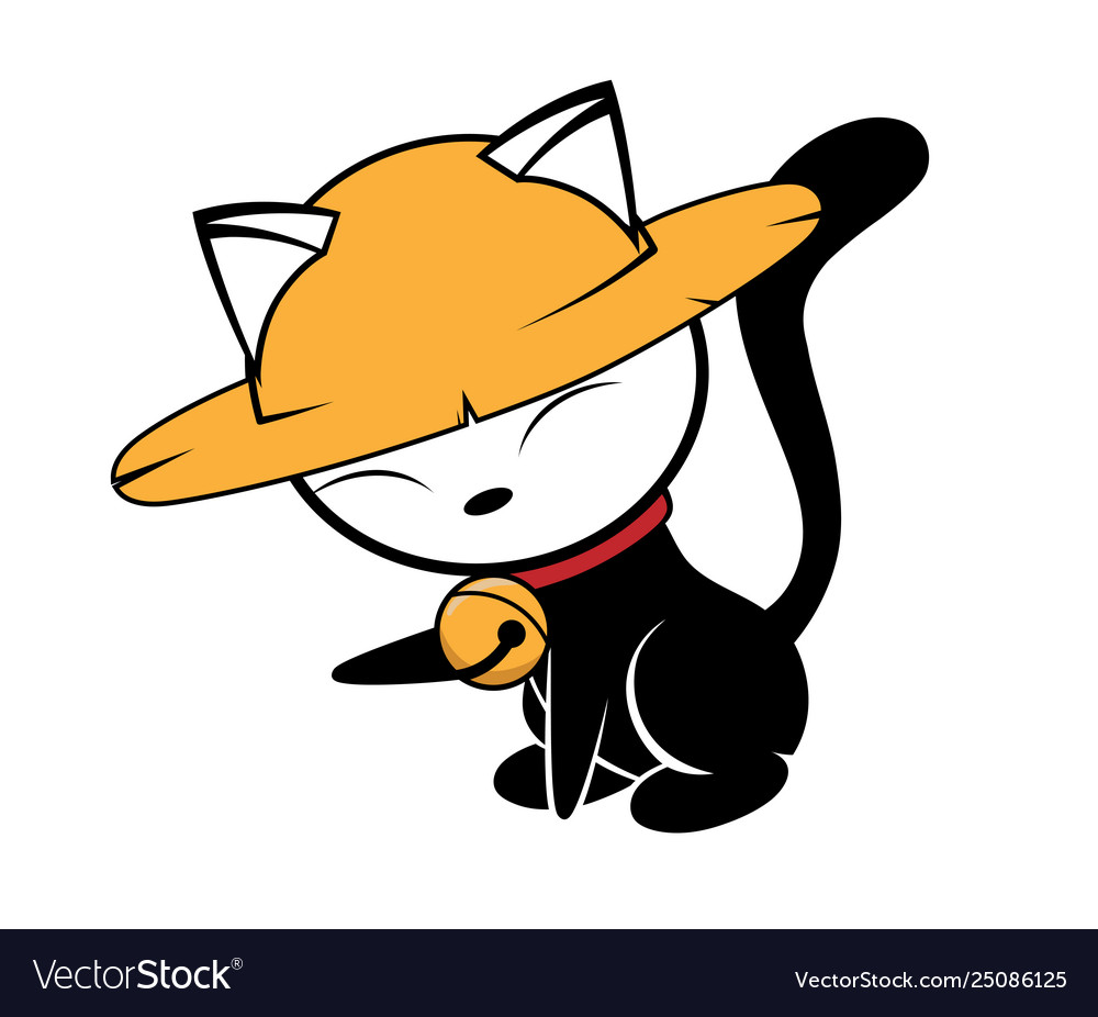 Cat logo on white background