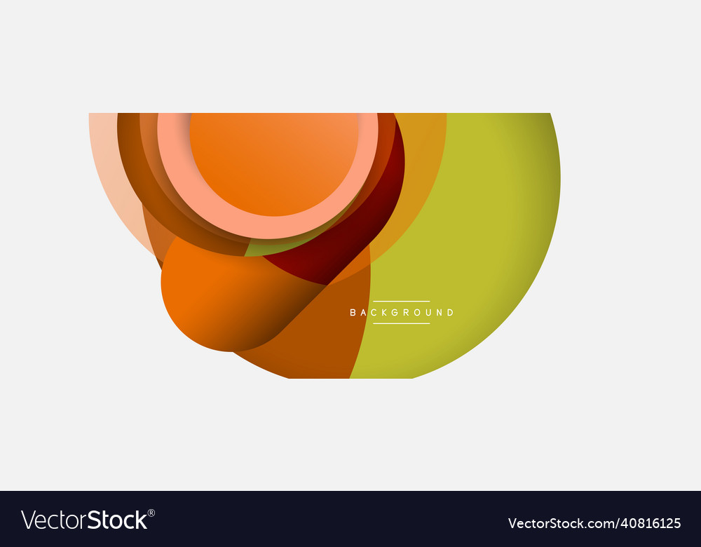Circle and round shapes abstract background
