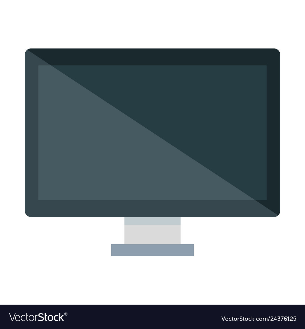 Desktop computer isolated icon