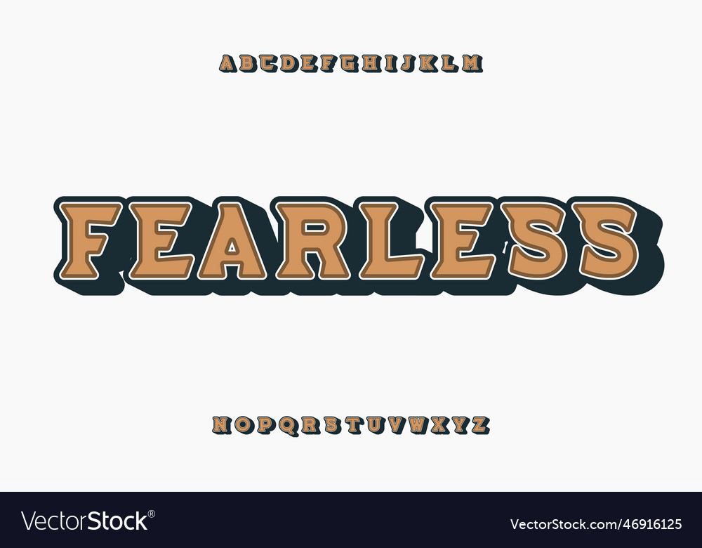 Display font design suitable for headlines vector image Display font design suitable for headlines