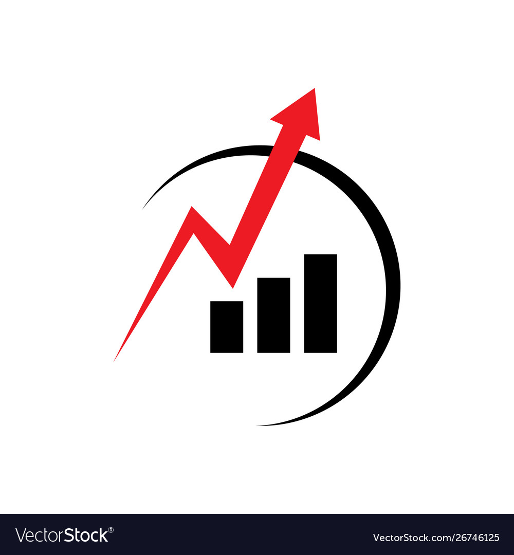 Economics Abstract Chart und Pfeil für Unternehmen