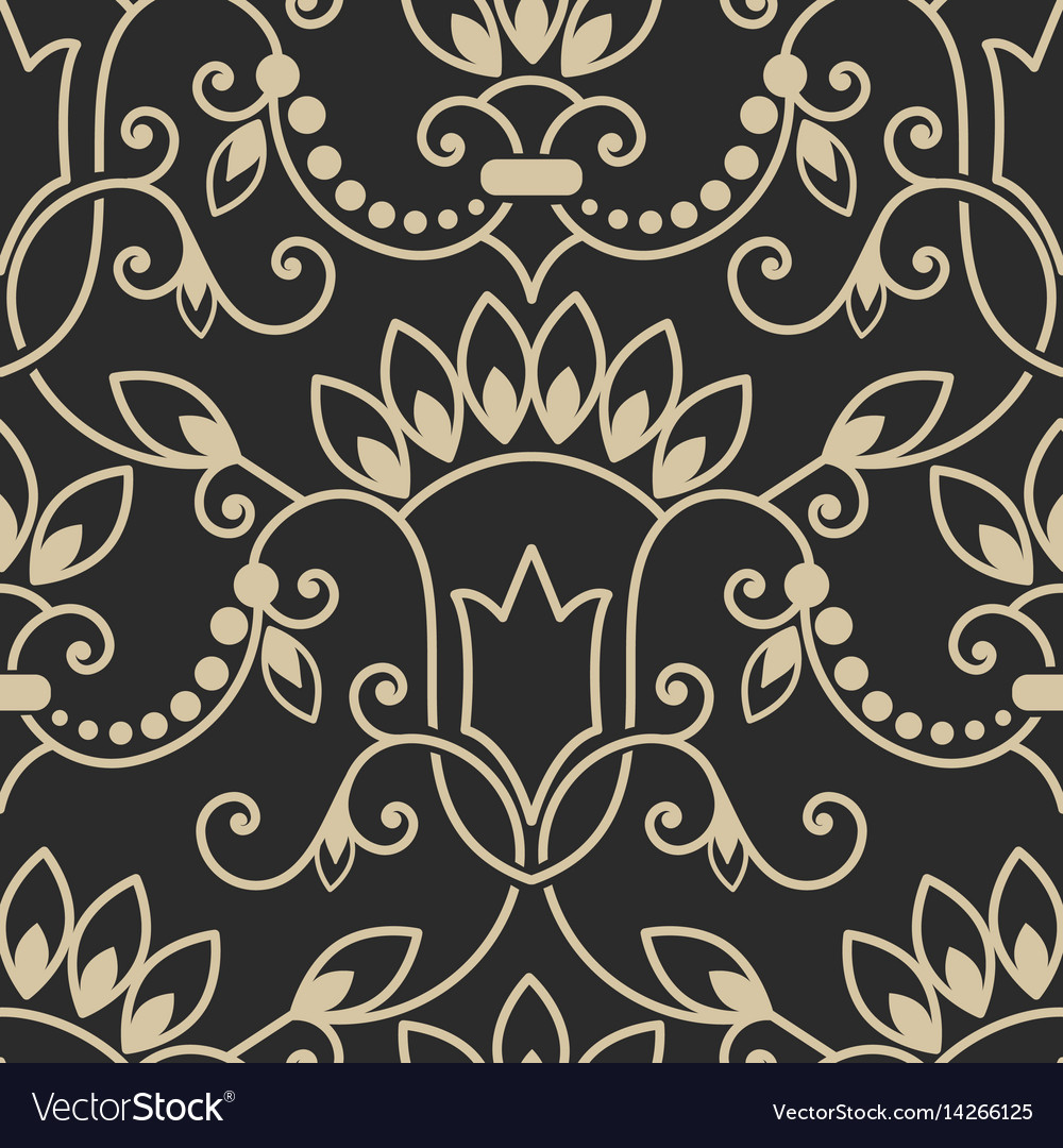 Elegant Damask Floral Pattern