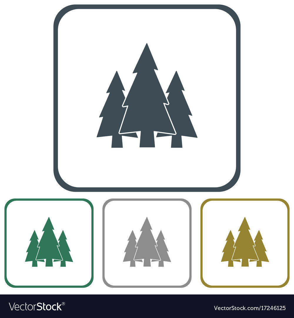 Fir trees icon