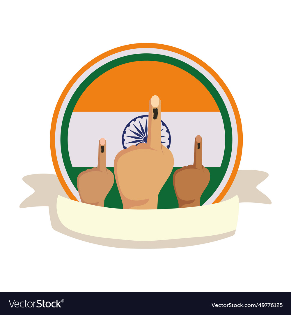 India general election Royalty Free Vector Image