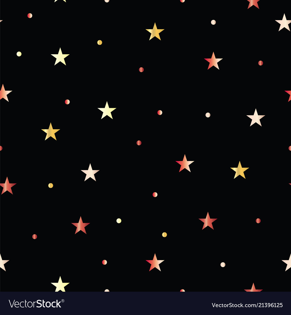 Seamless pattern with colorful stars