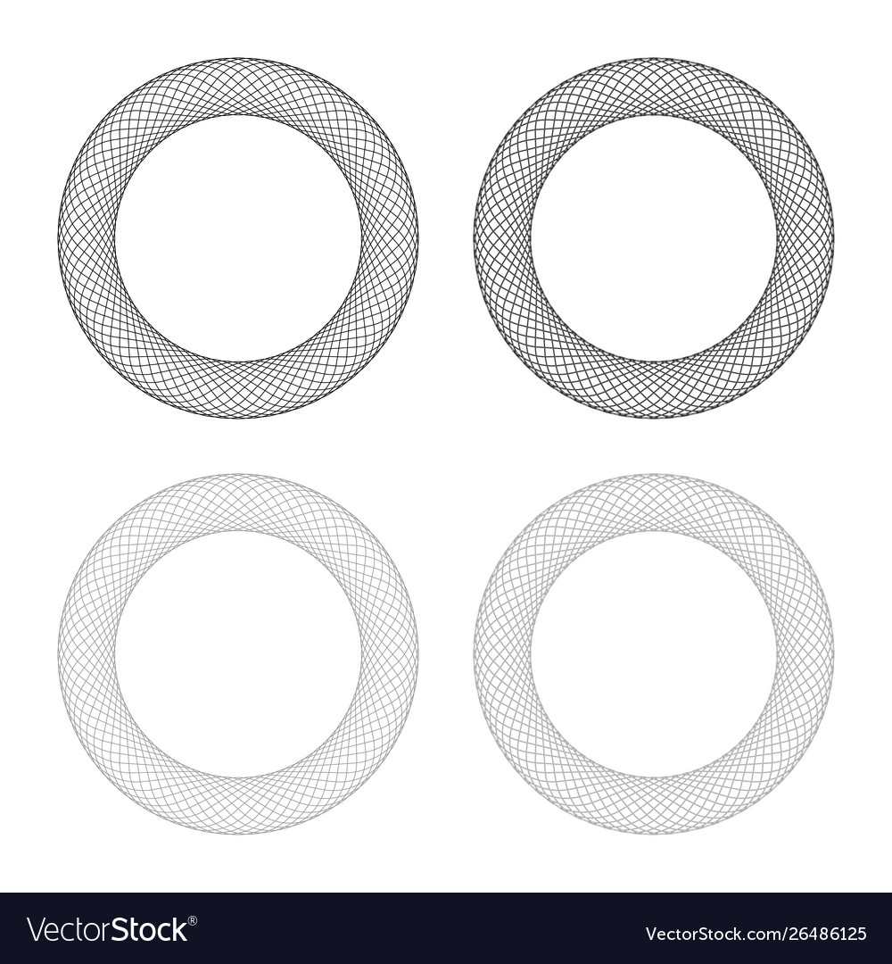 Spirograph Element leer im Zentrum abstrakt