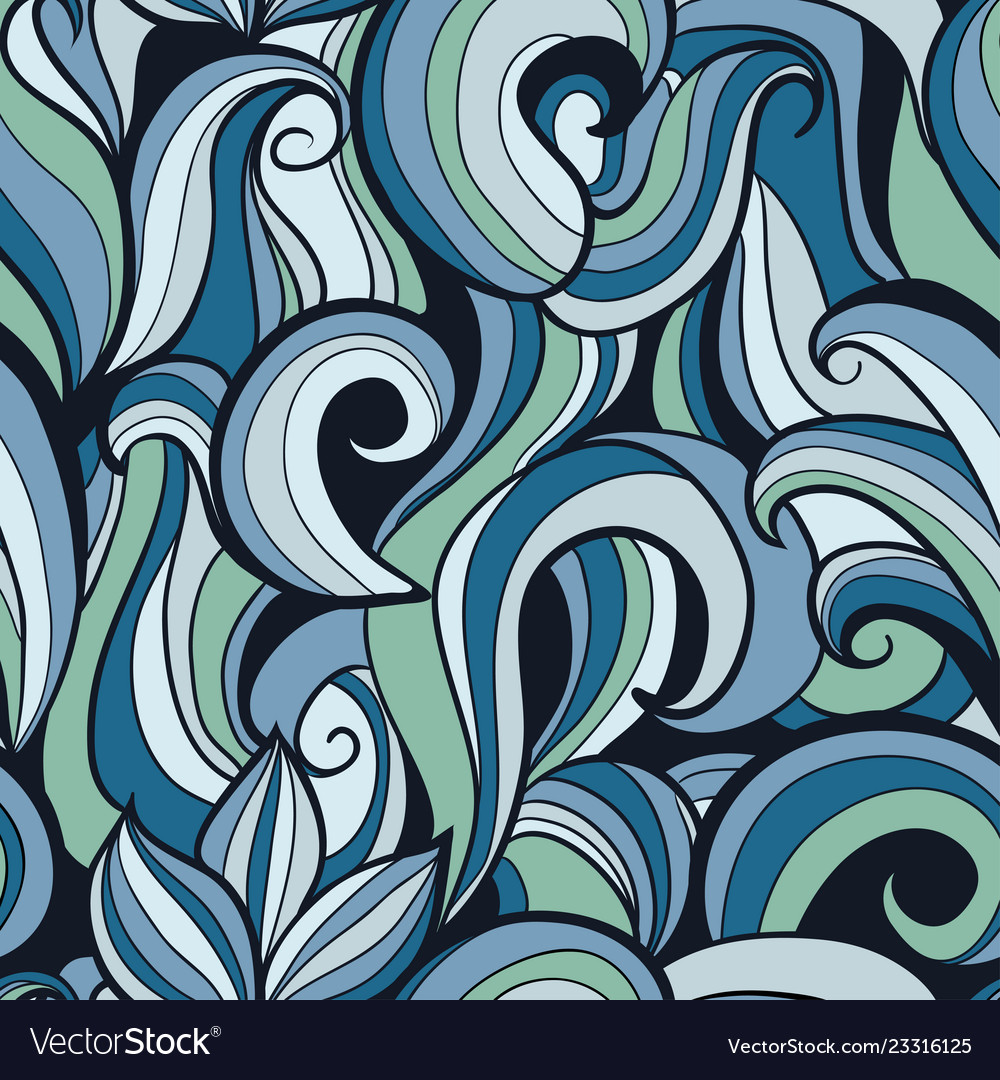 Stylized Wave Pattern