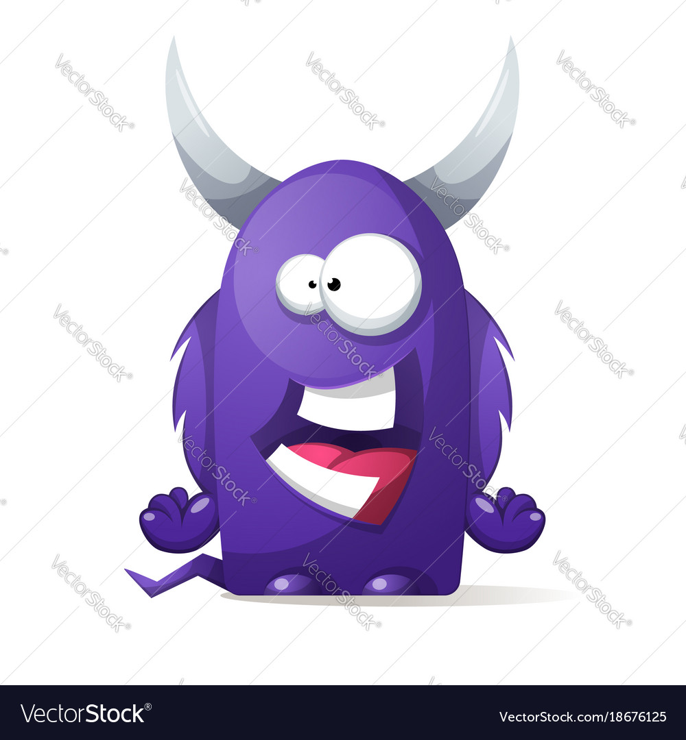 terrible cute monster cartoon