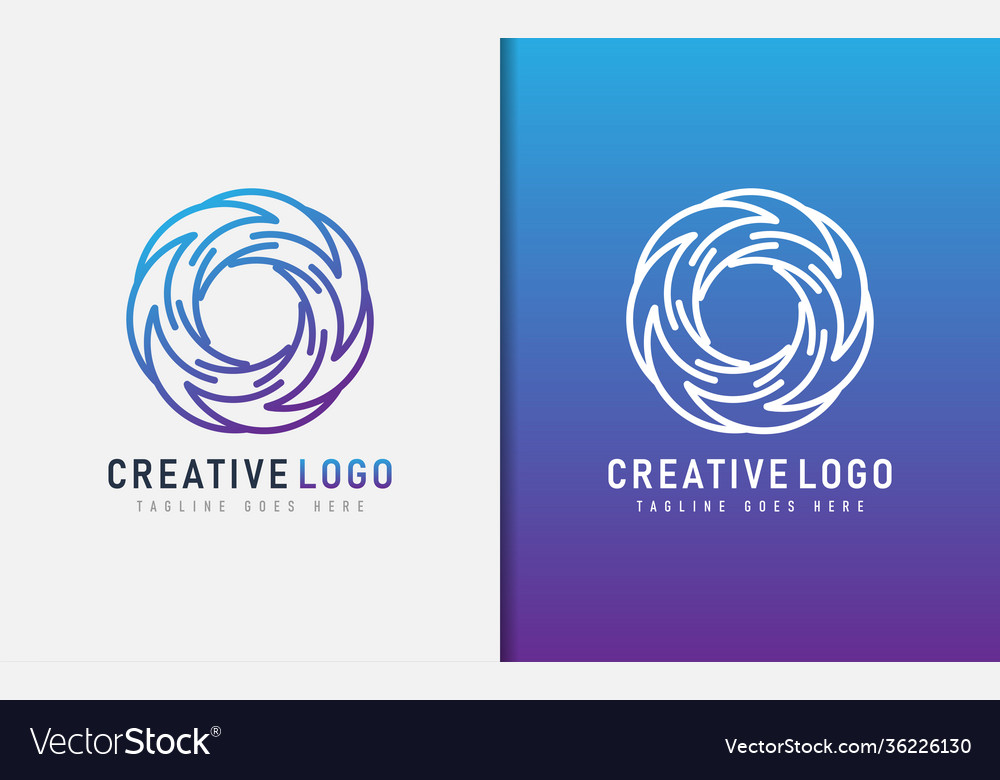 Abstract creative logo design based from circular Vector Image Abstract creative logo design based from circular