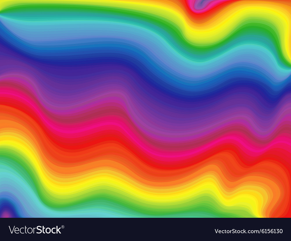 abstract wavy rainbow royalty free vector image blue rainbow design