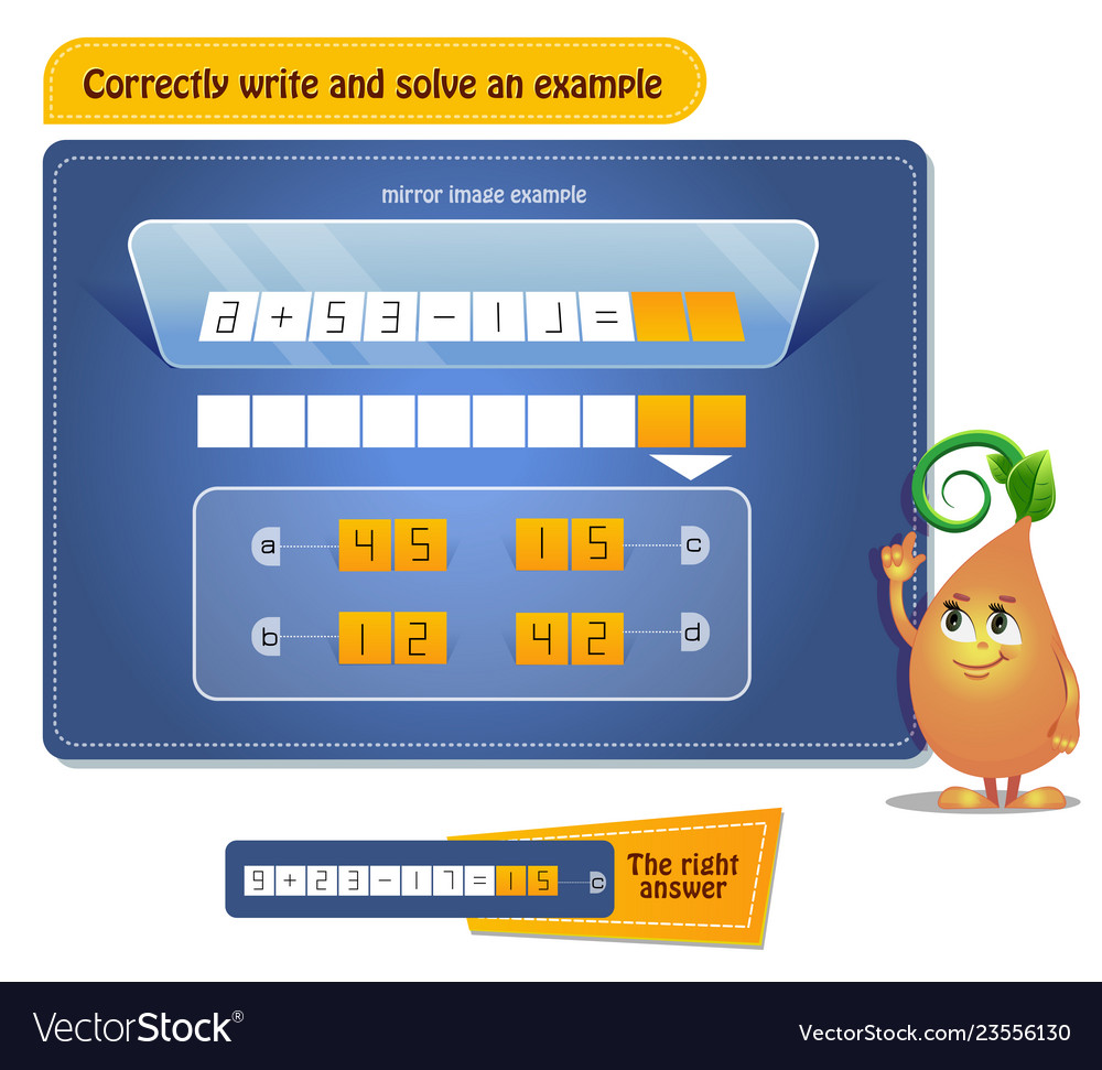 Correctly solve example game thinking vector image Correctly solve example game thinking