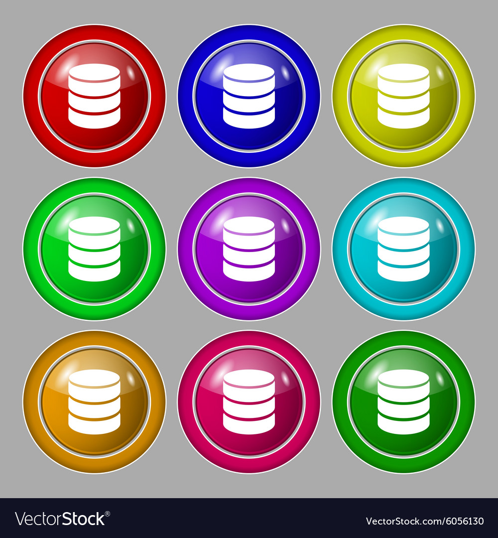 Hard Disk And Database Sign Icon Flash Drive Stick 2914