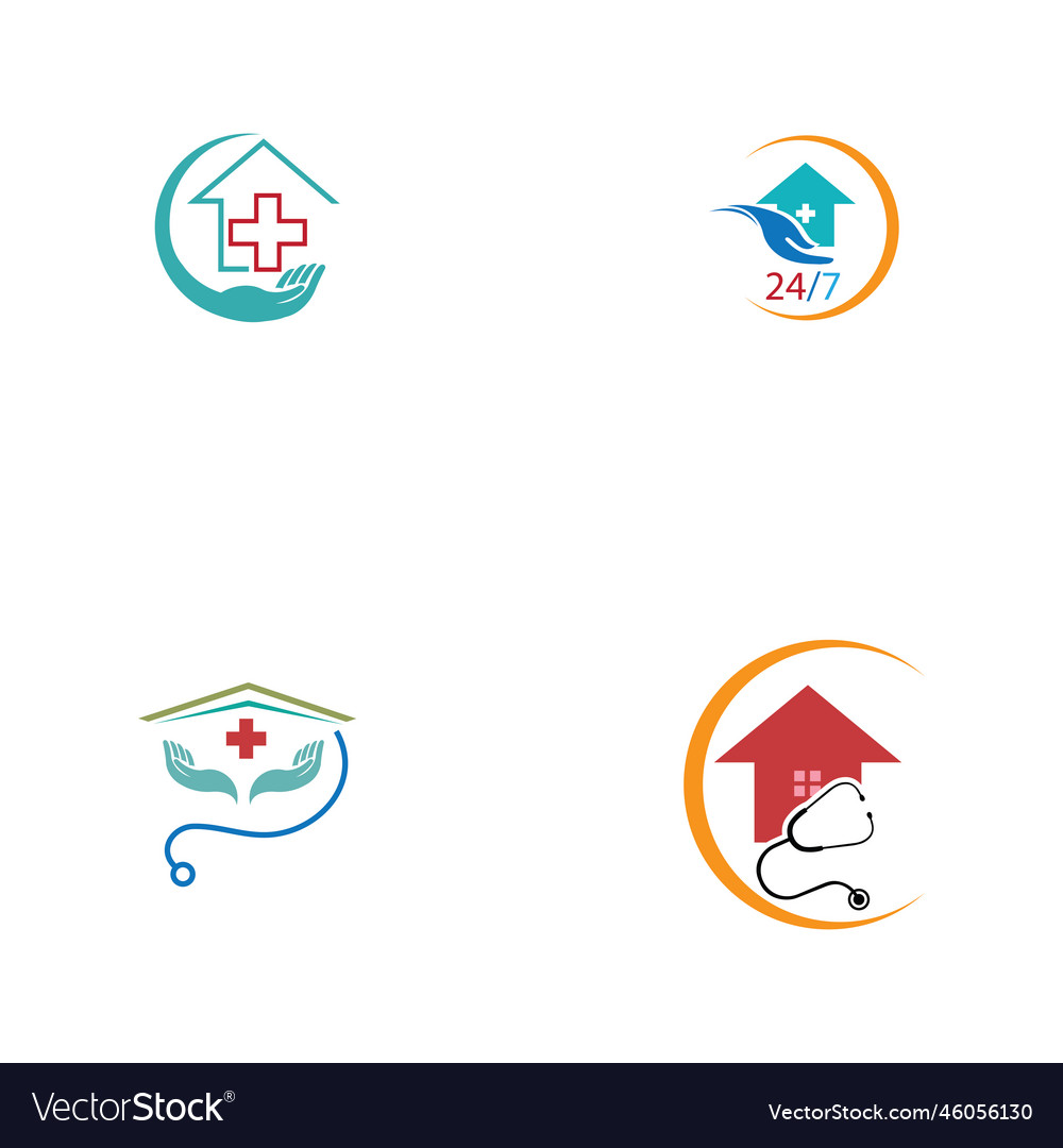 Home care logo template medical