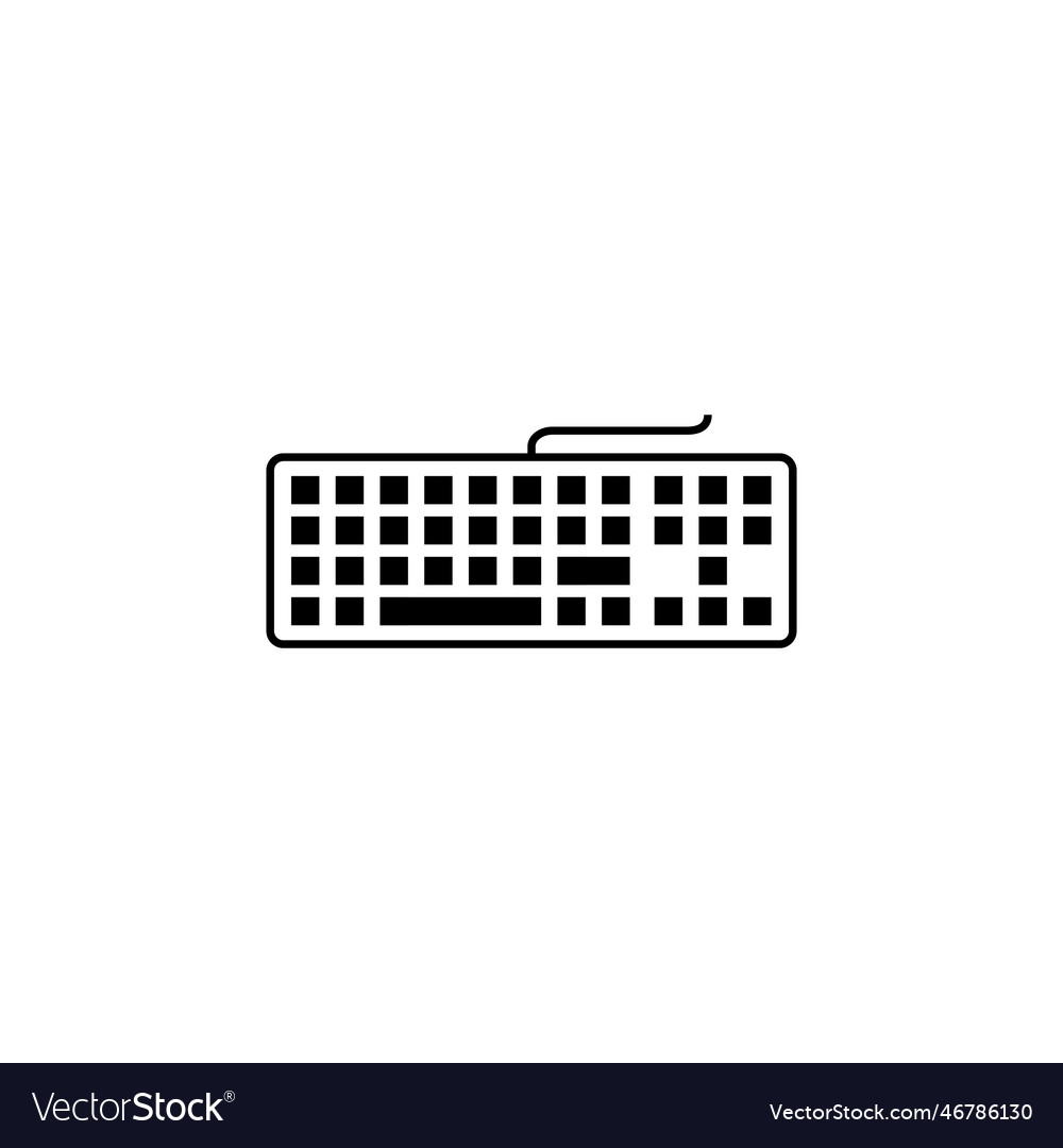 Keyboard icon keyboard symbol Royalty Free Vector Image