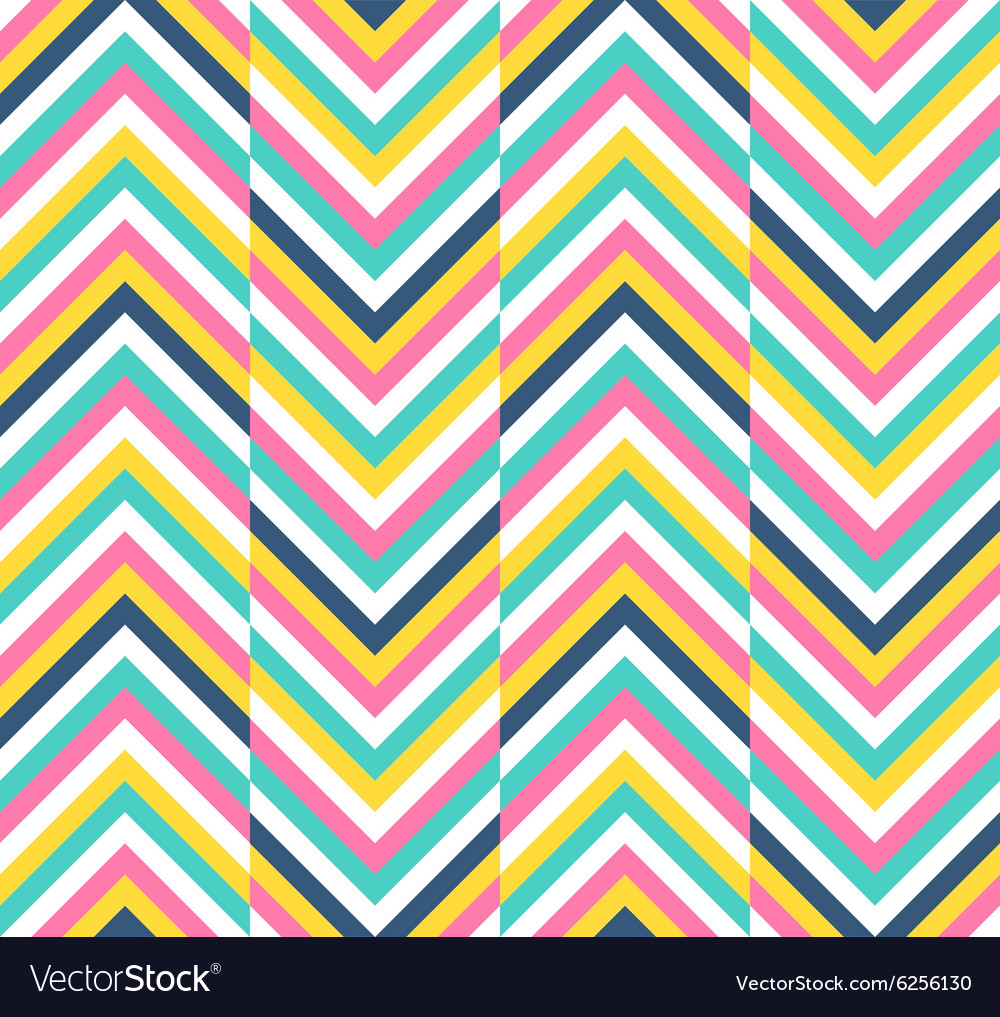 Seamless colorful chevron pattern
