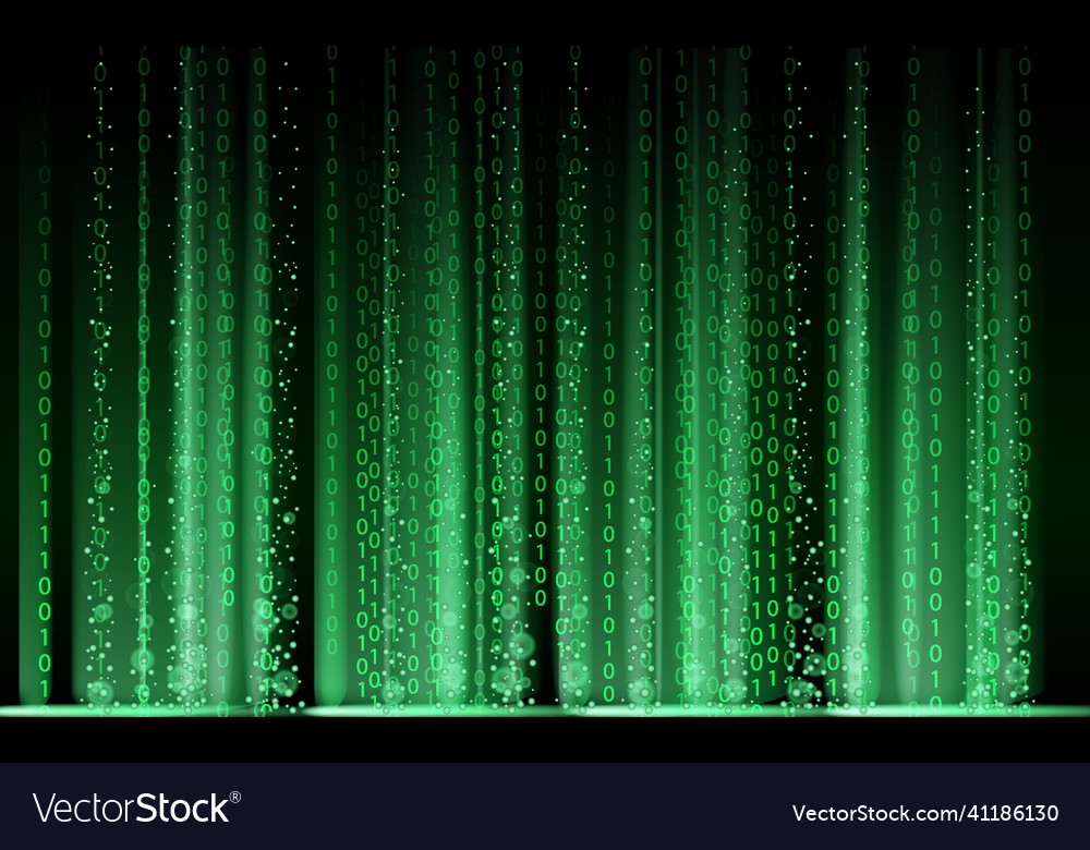 Technology binary abstract background matrix Vector Image Technology binary abstract background matrix