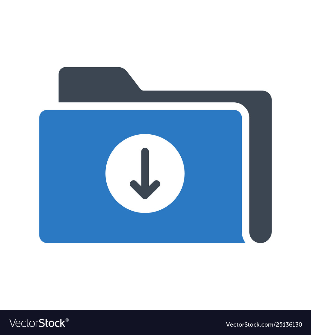 Upload folder vector image Upload folder
