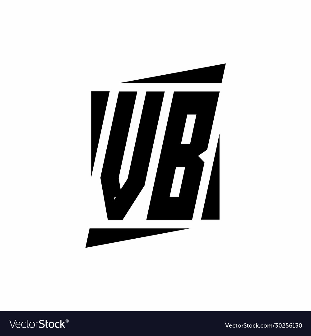 Vb logo monogram with modern style concept design