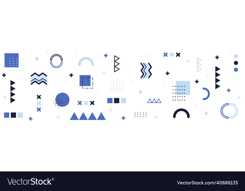 Abstract background with different geometric Vector Image Abstract background with different geometric