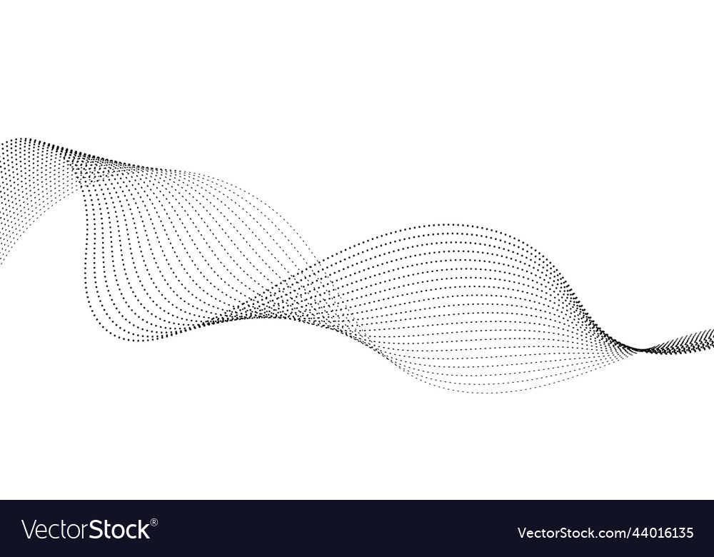 Abstract wave element for design digital