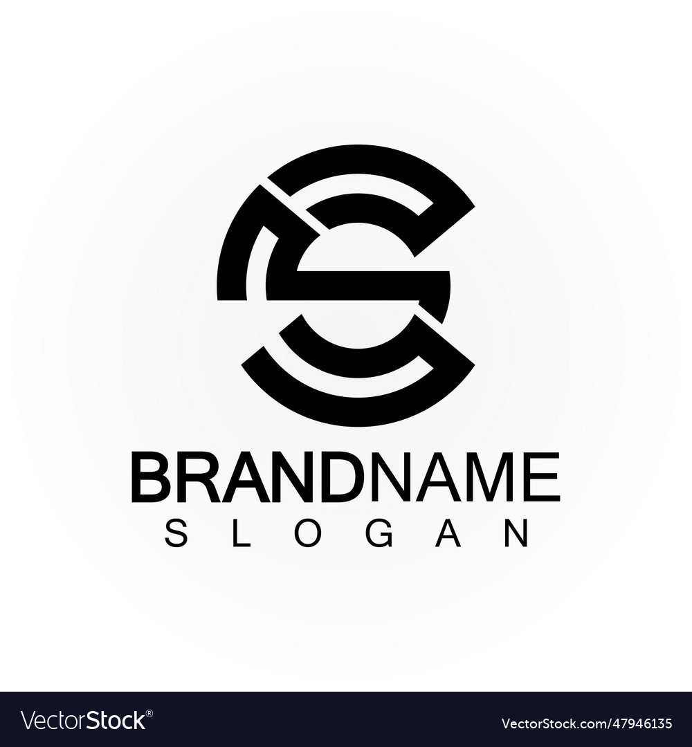 Alphabet letters monogram logo csscs and c