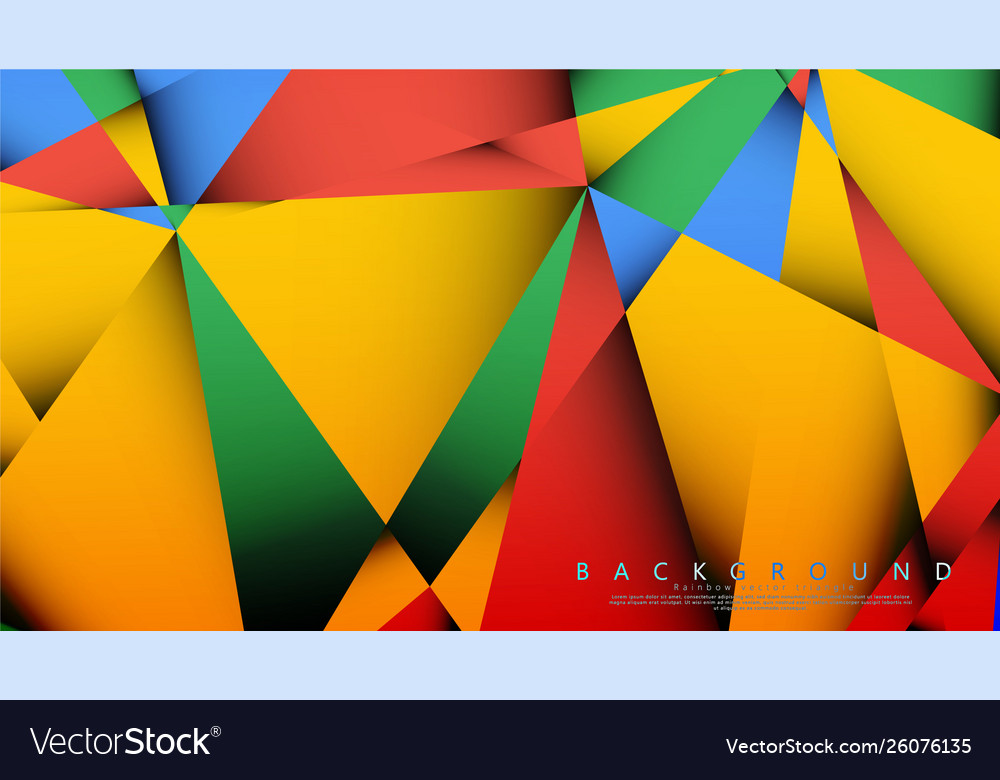 Background a triangle with combination vector image Background a triangle with combination
