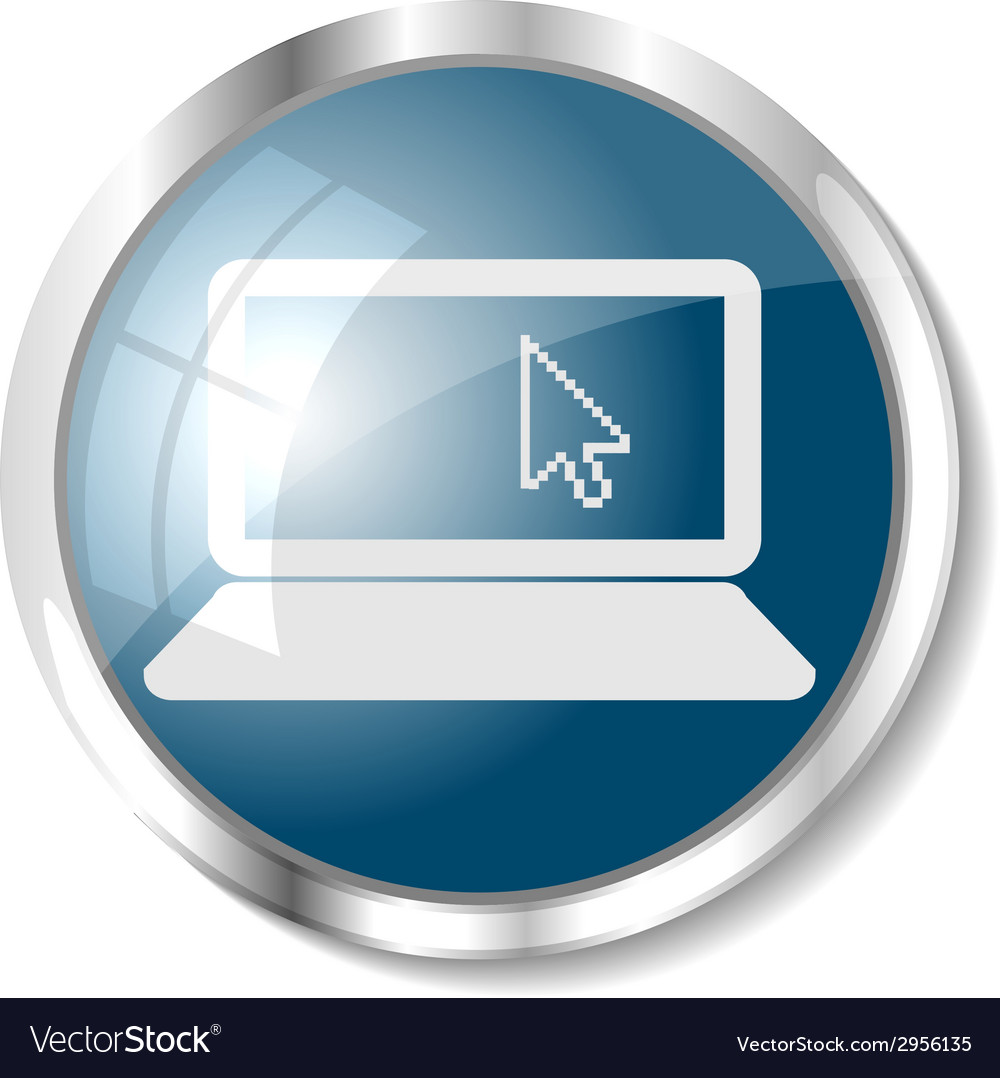 Blue web button