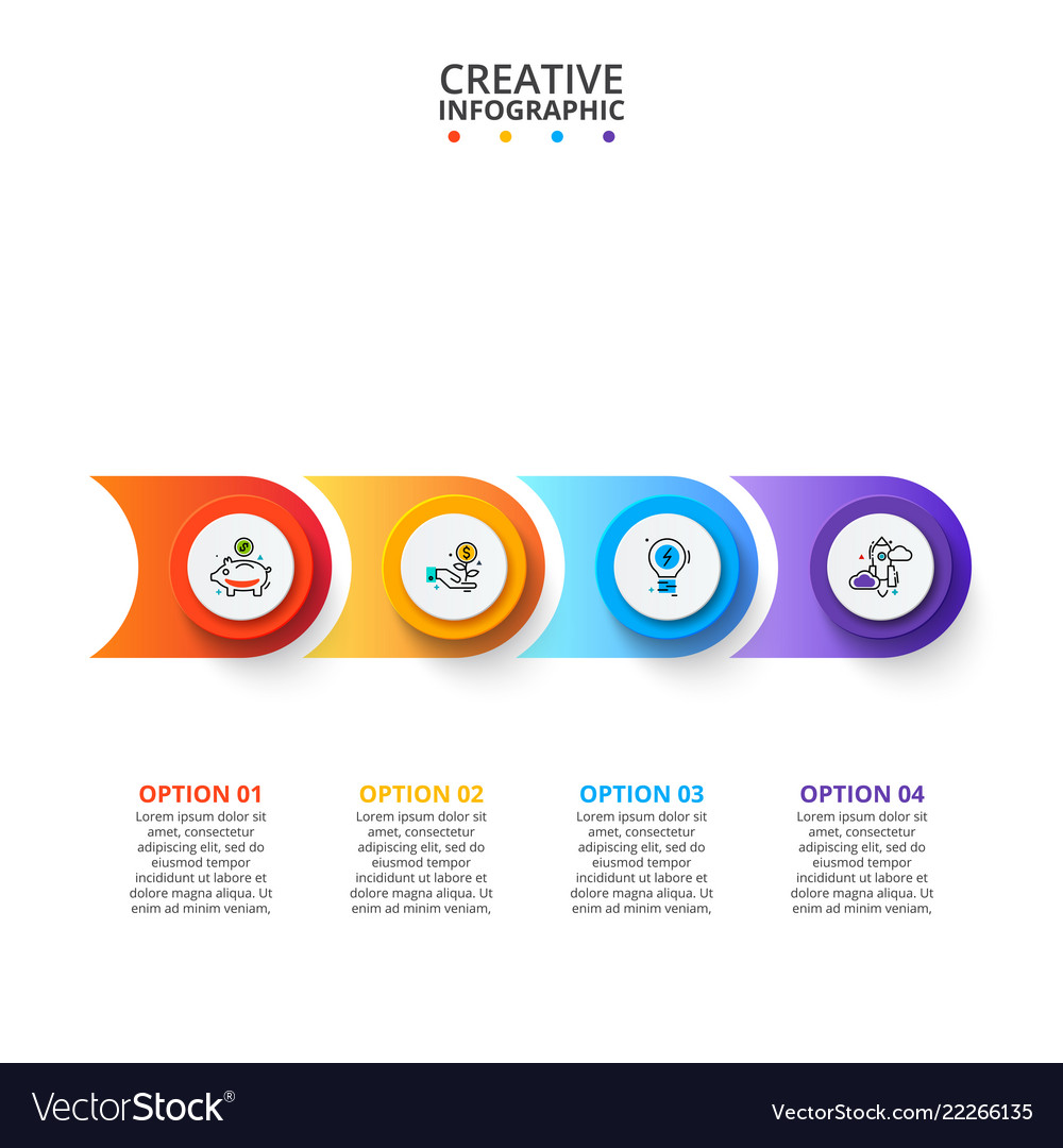Business data visualization abstract elements of Vector Image
