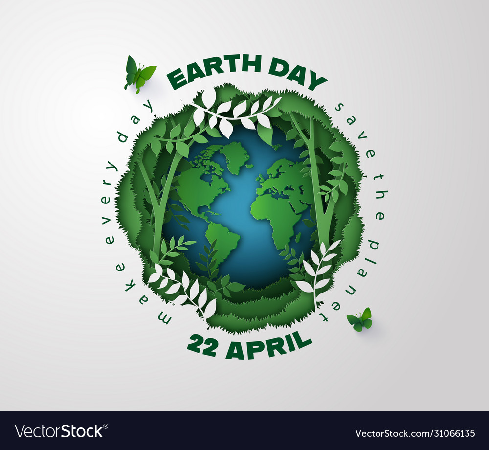 Earth day concept Royalty Free Vector Image - VectorStock