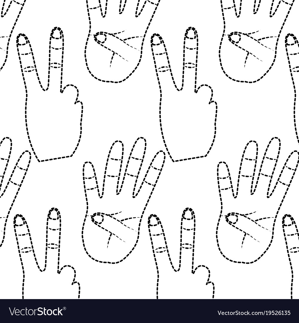 Hand gesture pattern image