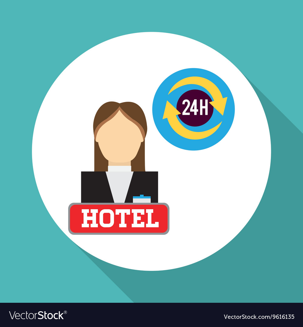 Hotel design service icon travel concept