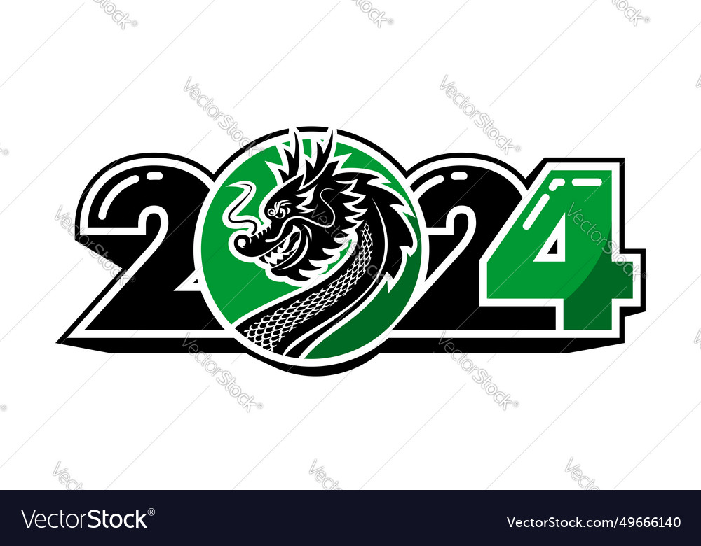 2024 Chinese Dragon New Year Symbol