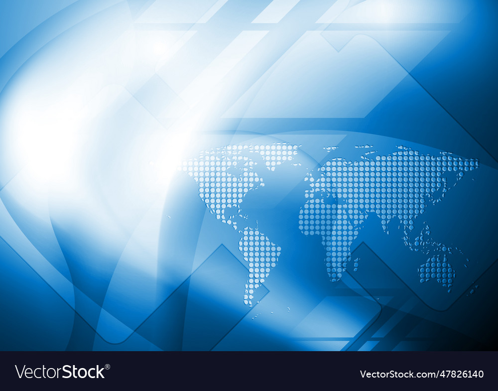 Abstract world map design vector image Abstract world map design