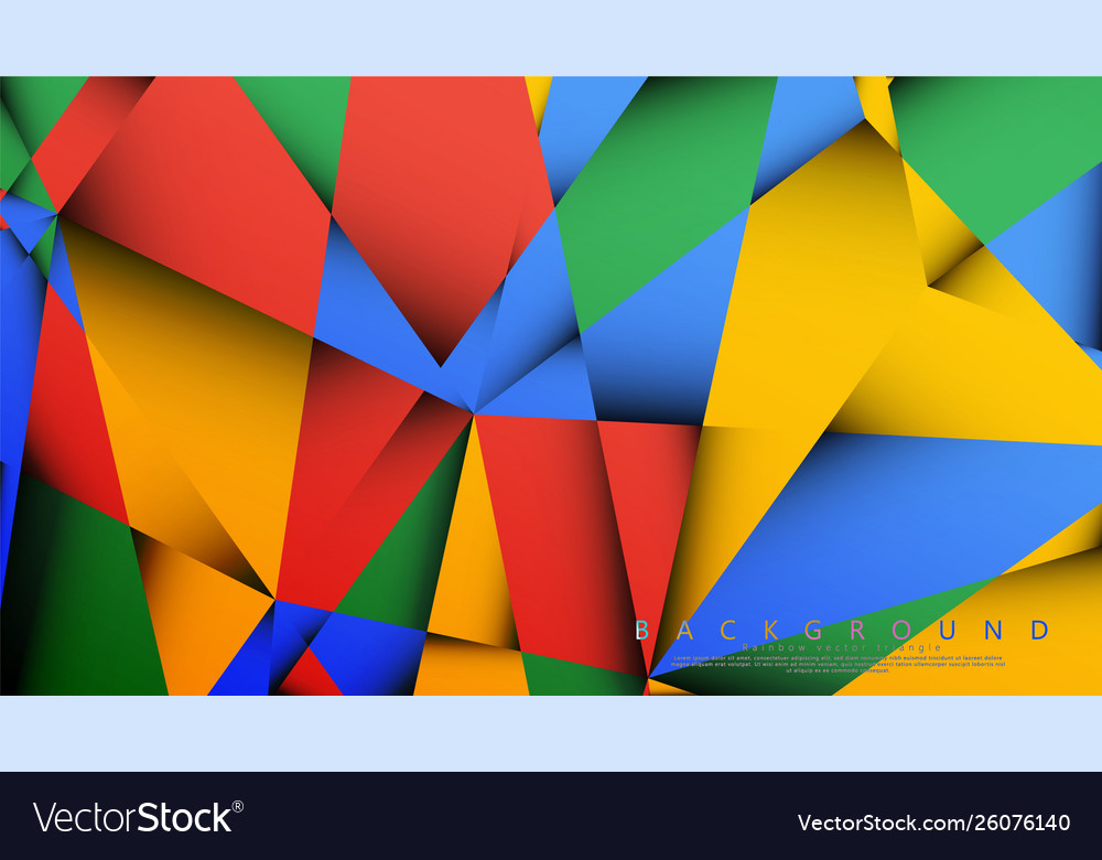 Background a triangle with combination vector image Background a triangle with combination